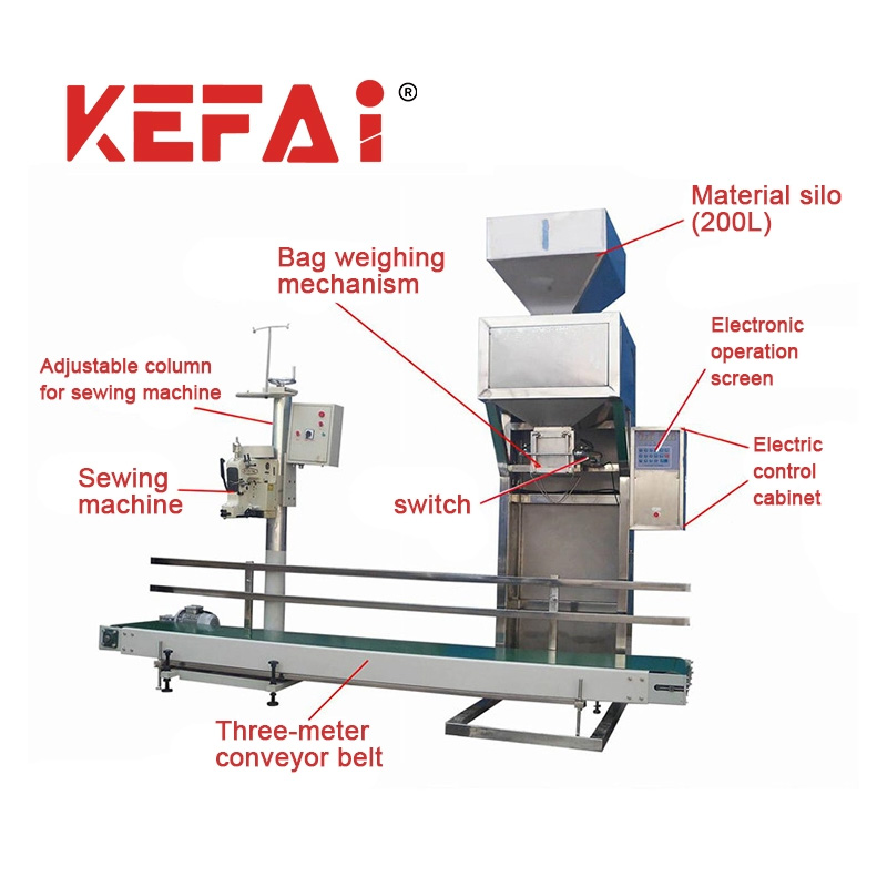 تفاصيل آلة تعبئة الأسمنت KEFAI