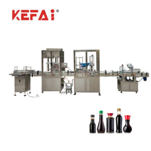 آلة تعبئة وتغطية الزجاجات السائلة KEFAI