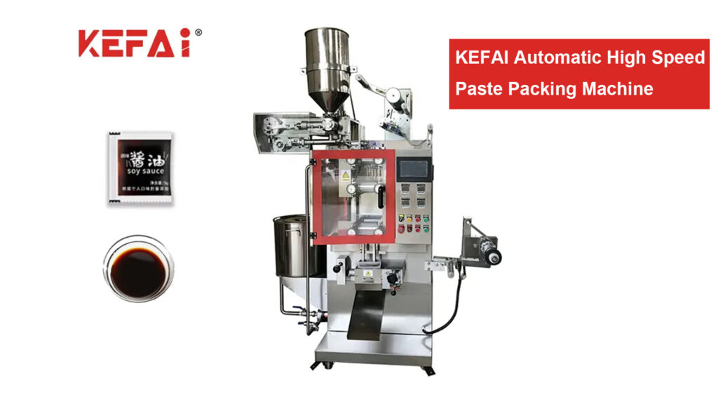 ماكينة تعبئة أسطوانة العجين الأوتوماتيكية عالية السرعة من KEFAI لصلصة الصويا